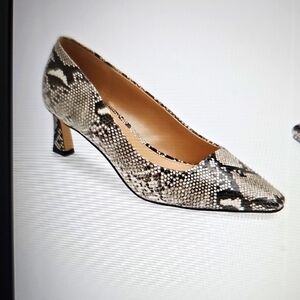 NEW Steve Madden Nathalia Snakeskin Pump Pointed Toe Faux Suede Size 8